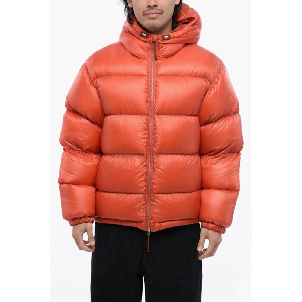 Quilted Down Jacket with Hood